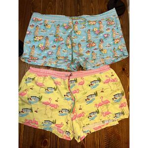 Nick & Nora Pajama Shorts 2 pair Womens XL Sleepwear Stretch Lounge Drawstring